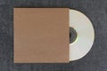 Blank compact disc cd and generic cardboard sleeve