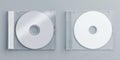 Blank compact disc jewel cases with empty discs Royalty Free Stock Photo