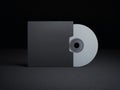 Blank compact disk cover Royalty Free Stock Photo