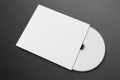 Blank compact disk cover on dark Royalty Free Stock Photo