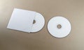 Blank compact disk Royalty Free Stock Photo