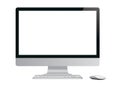 modern computer with blank screen. Royalty Free Stock Photo