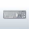 Blank Computer Keyboard Vector Illustration Royalty Free Stock Photo