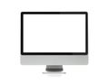 Blank computer monitor with clipping path Royalty Free Stock Photo