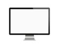 Blank computer monitor isolated on white background Royalty Free Stock Photo