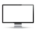 Blank computer monitor on white