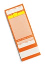 Blank Concert Ticket Royalty Free Stock Photo