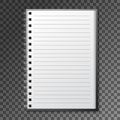 Blank copybook template