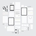 Blank corporate style elements big set. Royalty Free Stock Photo