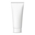 Blank cosmetic tube mock up isolated