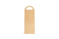 Blank craft wine folding bag mock up, front view