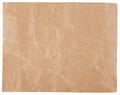 Blank, Creased and Wrinkled Brown Craft Paper Royalty Free Stock Photo