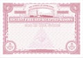 Horizontal Masonic Certificate purple