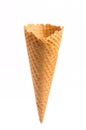 Blank crispy ice cream cone