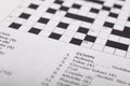 Blank crossword puzzle