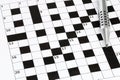 Blank crossword puzzle