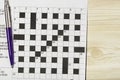 Blank crossword puzzle