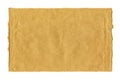 Blank crumpled brown paper textured background isolated