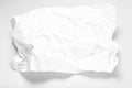 Blank crumpled sheet of paper