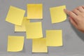 Blank crumpled sticky note