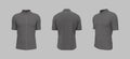 Blank cycling jersey mockup in front, side and back, 3d rendering, 3d illustration Royalty Free Stock Photo