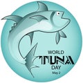 World Tuna Day Sign and Badge
