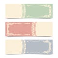 Blank decorative banners