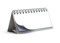 Blank desk paper calendar