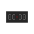 Blank digital alarm clock.