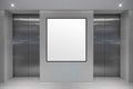 Blank digital screen on elevator information banner Royalty Free Stock Photo