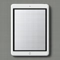 Blank Digital Tablet on Gray Background for Creative Projects Royalty Free Stock Photo