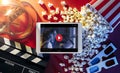 Movie streaming app Royalty Free Stock Photo