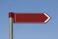 Blank direction sign post Royalty Free Stock Photo