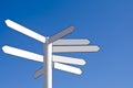 Blank direction signpost Royalty Free Stock Photo