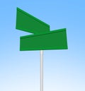 Blank Directional Road Signs Royalty Free Stock Photo