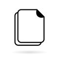 Blank document vector icon
