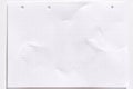 Blank dot grid paper with creases on white background for note-taking or sketching Royalty Free Stock Photo