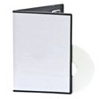 Blank DVD case and disc Royalty Free Stock Photo