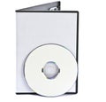 Blank DVD case and disc Royalty Free Stock Photo