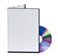 Blank DVD case and disc Royalty Free Stock Photo