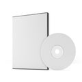 Blank DVD case and disc Royalty Free Stock Photo