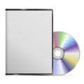 Blank DVD case and disc Royalty Free Stock Photo