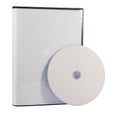 Blank DVD case and disc Royalty Free Stock Photo