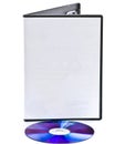 Blank DVD case and laying down disc