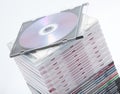 A blank dvd or cd Royalty Free Stock Photo