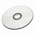 Blank DVD Disc with Reflective Surface for Data Storage or Media Creation Transparent Background Royalty Free Stock Photo