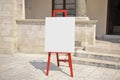 Blank easel background