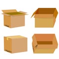 Blank Empty Box at whitebackground Royalty Free Stock Photo