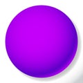 Blank, empty circle, orb and sphere button, badge, and pin shape design element Royalty Free Stock Photo