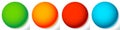 Blank, empty circle, orb and sphere button, badge, and pin shape design element Royalty Free Stock Photo